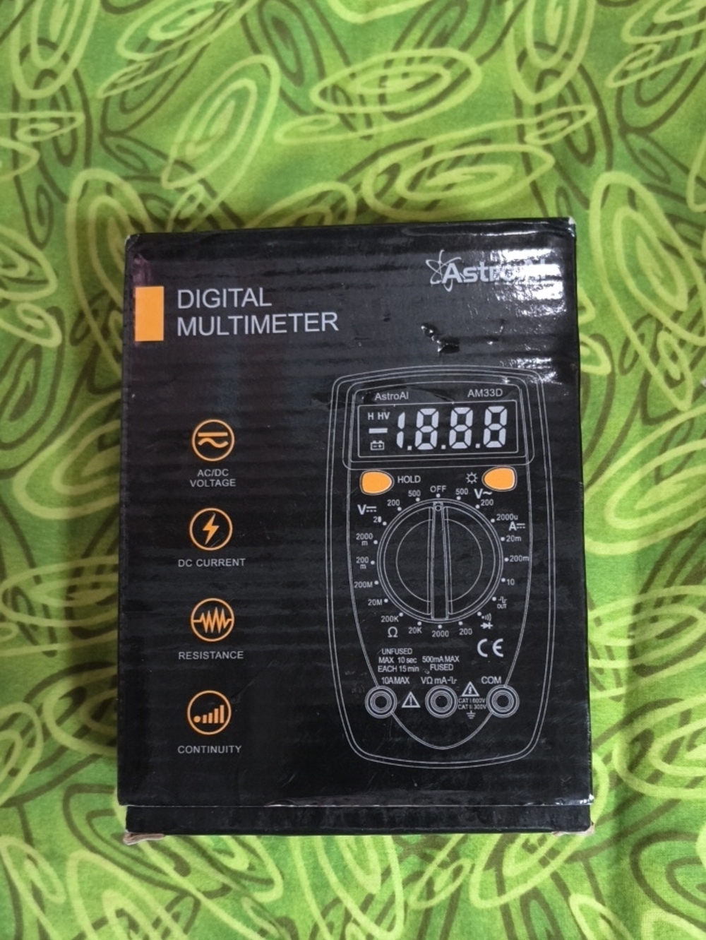 Astro AI Digital Multimeter AM33D Missing Cords Like New